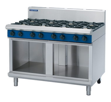 Blue Seal G518D-CB Gas Cooktop 8 Burner On Open Cabinet Base