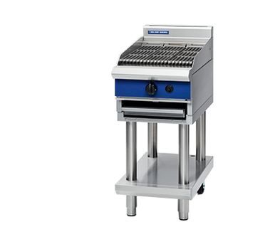 Blue Seal G593-LS 450mm Gas Chargrill on Open Leg Stand Base