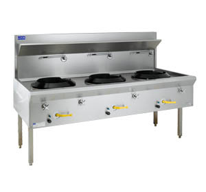 Luus 3 Hole Waterless Wok - 14 Inch Ring