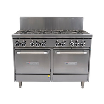 Garland Restaurant Series Gas 8 Open Top Burners 2 Space Saver Ovens