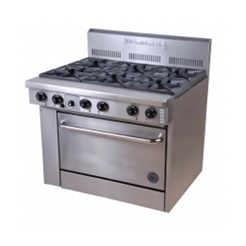 Goldstein PF-6-28FF Fan Forced 6 Burner Gas Range
