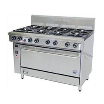 Goldstein PF-8-28FF 8 Burner Ranges With Fan Forced Convection Ovens