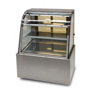 Anvil DHC0730/40/50 Curved Glass Cake Display - Hot