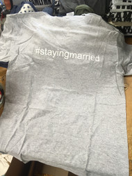 #stayingmarried T-shirt GRAY - Size Large - FREE SHIPPING