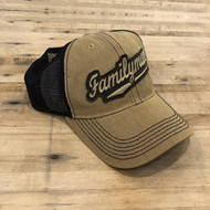 Khaki and black mesh Familyman Hat