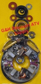 1986 Honda TRX 350D Fourtrax FOUR BRUSH Starter Rebuild Kit Short Shaft *FREE U.S. SHIPPING*