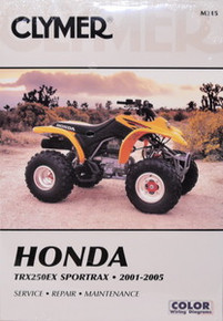 Honda Atv TRX250EX 250 Sportrax CLYMER Repair Manual *FREE U.S. SHIPPING*
