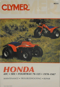 Honda ATC TRX 70 125 Fourtrax CLYMER Repair Manual *FREE U.S. SHIPPING*