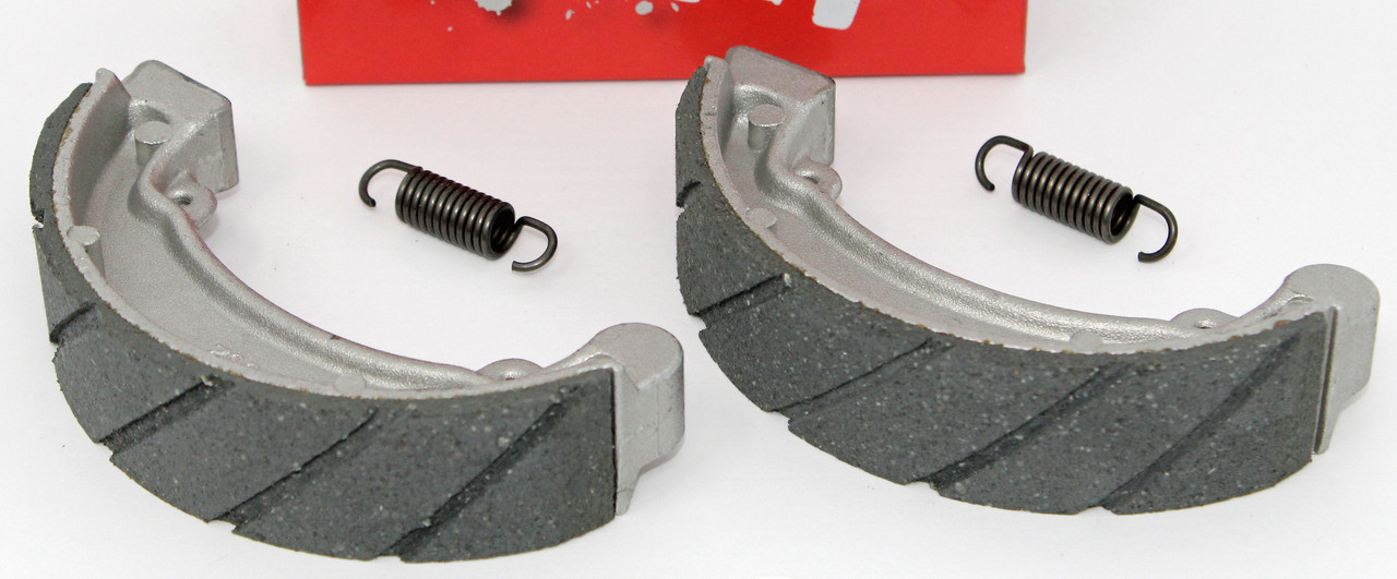 WATER GROOVED REAR BRAKE SHOES /& SPRINGS for the 1986-2004 KLF 300 2x4 Bayou ATVs