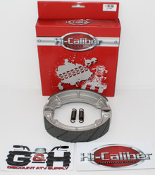 WATER GROOVED Rear Brake Shoes & Springs for 1986-2004 Kawasaki KLF 300 Bayou 2x4 ATVs
