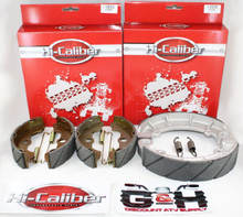WATER GROOVED Front Rear Brake Shoes Springs Honda 1986-1989 TRX 350D Fourtrax