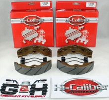 2 Sets WATER GROOVED FRONT BRAKE SHOES & SPRINGS for Honda TRX 200SX Fourtrax