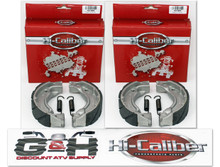 2 Sets WATER GROOVED Front Brake Shoes & Springs for 1987-1988 Yamaha YFM 100 Champ ATVs