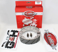 QUALITY WATER GROOVED FRONT BRAKE SHOES & SPRINGS SET for the Honda ATC 125M 185 185S 200 200M 200S 3-wheel ATVs