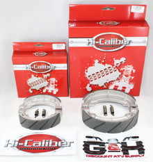 WATER GROOVED FRONT & REAR BRAKE SHOES & SPRINGS SET for the Honda ATC 125M 185 185S 200 200M Three-wheel ATVs