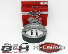 Quality WATER GROOVED Rear Brake Shoes & Springs for 2005-2008 Yamaha YFM 80 Grizzly ATVs
