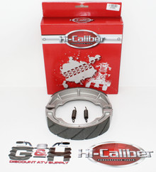 Quality WATER GROOVED Rear Brake Shoes & Springs for the 2002-2007 Suzuki LTA LTF 400 Eiger 2x4 & 4x4 Four-wheelers