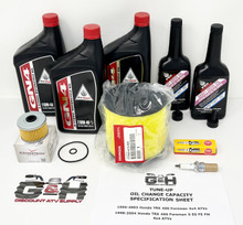 Complete Tune-up Oil Change Maintenance Kit for 1998-2004 Honda TRX 450 S ES FE FM Foreman