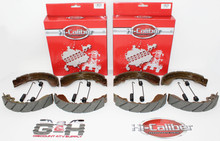 4 Sets of QUALITY GROOVED FRONT AND REAR Brake Shoes & Springs for 2017-2021 Kawasaki Mule SX KAF 400 (2X4 ONLY!)