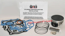 Honda TRX 500 Rubicon Engine Motor Top End Rebuild Kit & Cylinder Machining Service