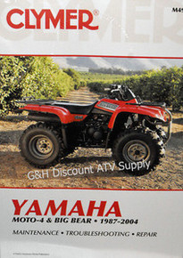 Yamaha YFM 350ER Moto-4 YFM 350 Big Bear CLYMER Repair Manual