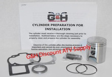 Suzuki LT80 80 Quadsport Engine Motor Top Rebuild Kit!