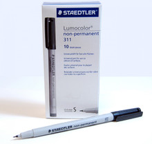 Pen: Staedtler Fiber Tip Pen, Black, 10 pack