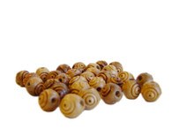Olive Wood Round Carved Beads 8mm (package contains 100 beads).