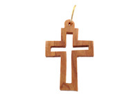 Olive Wood Cross Pendant.(1.4 inches in Height)