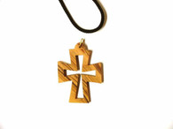 Olive Wood Cross Pendant.(2 inches in Height)
