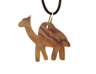 Olive Wood Camel Pendant. (0.8 inches in Height)