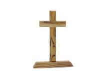 Olive Wood Standing Cross.(5 inches in Height)