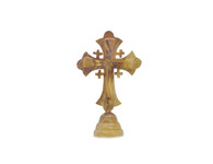 Olive Wood Standing Jerusalem Cross. (2 inches in Height)