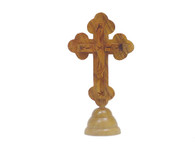 Olive Wood Eastern Standing Cross. (5 inches in Height)