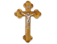 Olive Wood "The Cross Of The Fourteen Stations™" W/Crucifix. (10 inches in Height)