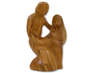 Olive Wood Loving Family ™ Sculpture (6.5 inches in Height)