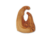 Olive Wood Love & Peace Family ™ Miniature Sculpture (4 inches in Height)