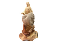Christ The Fisherman - Matthew 4:19 Olive Wood Statue - Museum Quality (11.25 inches in Width X 14.10 inches in Height)