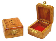 Olive Wood Box First Communion.(1.4 inches in Height)