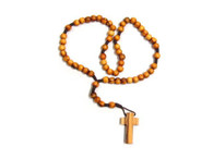 Olive Wood Round (5mm) String Rosary.(10 inches in Length)