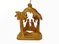 Olive Wood The Angel House Nativity.