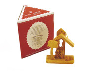 3-D Nativity with Star ornament.