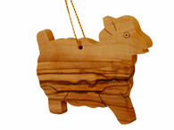 Olive Wood Sheep Ornament
