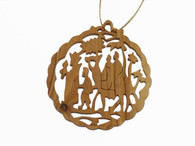 Olive Wood Wise Men With Camel Ornament.