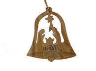 Olive Wood Bethlehem Bell Manger.