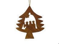 Olive Wood Wisemen Ornament.