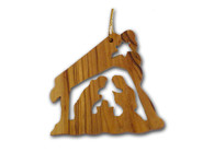 Olive Wood Nativity Ornament (3 inches in Height)