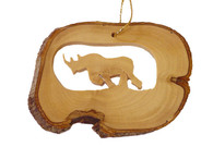 Olive Wood Ornament - Rhinoceros
