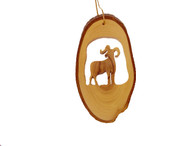 Olive Wood Ornament - Big Horn Sheep