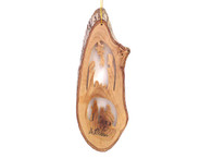 Nativity With Flight Bark Ornament